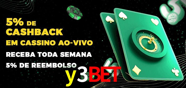 Promoções do cassino ao Vivo y3bet